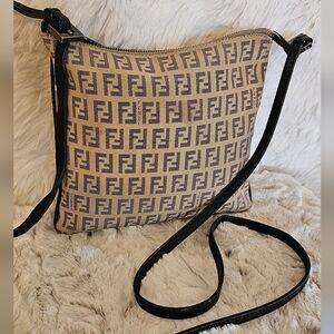 Fendi Zucchino Canvas Crossbody Bag